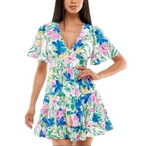 B. Darlin Floral patterned spring dress